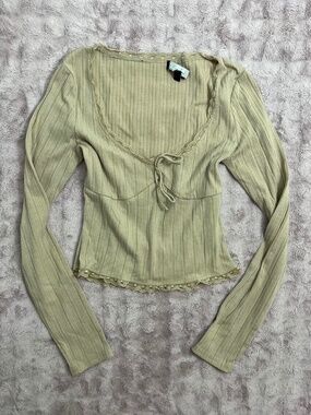 Cute coquette cottagecore lace long sleeve